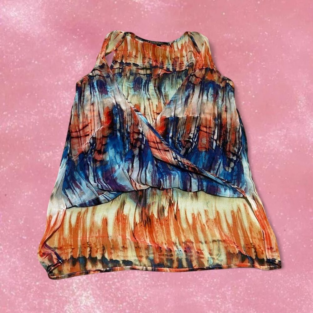 Asymmetrical Tie Dye Blouse